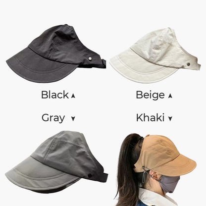 Outdoor UV Protection Hollow Top Sun Hat