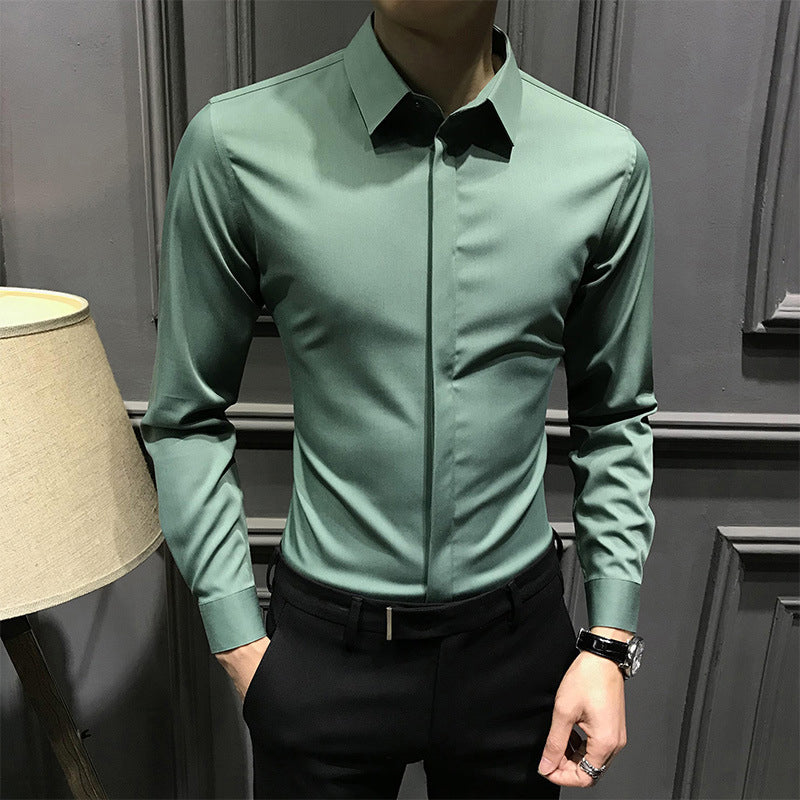 🎉2025 New Products Hot Sale✨Men's Wrinkle-Free Button-Down Shirt