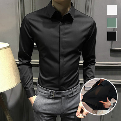 🎉2025 New Products Hot Sale✨Men's Wrinkle-Free Button-Down Shirt