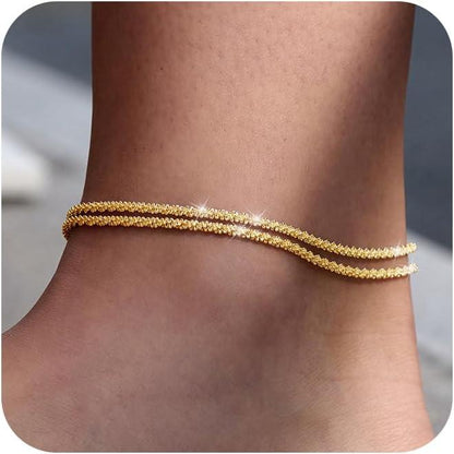 💜BUY 1 GET 1 FREE💜Dainty Layered waterproof anklet