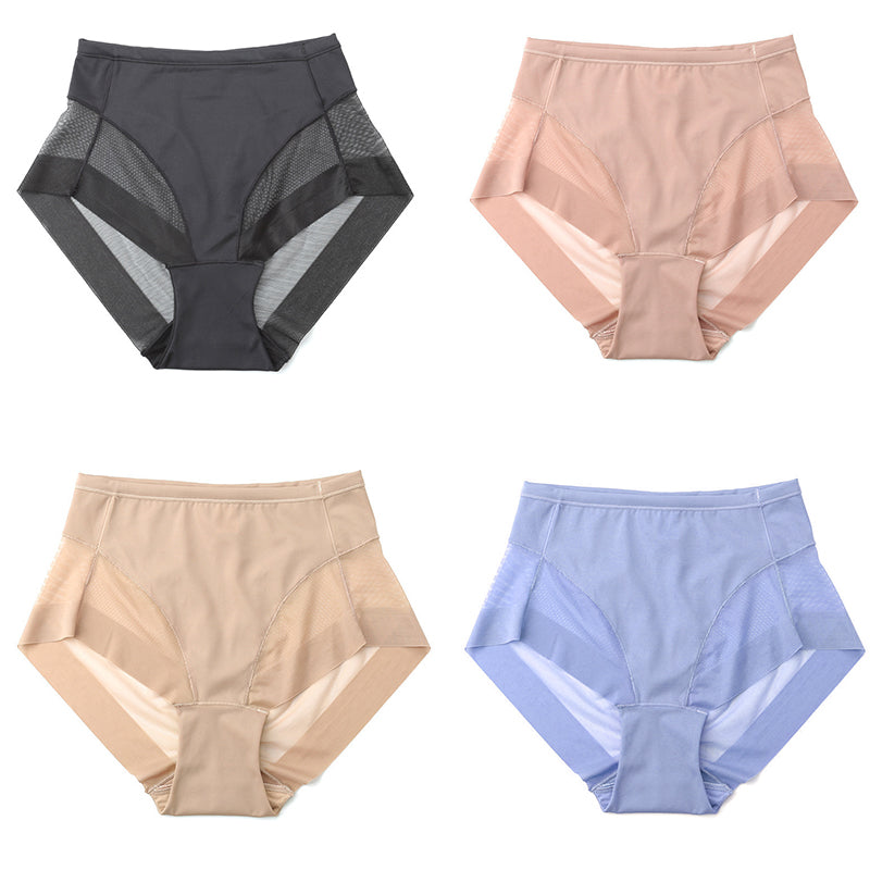 🎁(4 pieces) Buy 1 get 3 free ⏳High Waist Ice Silk Seamless Shaping Briefs