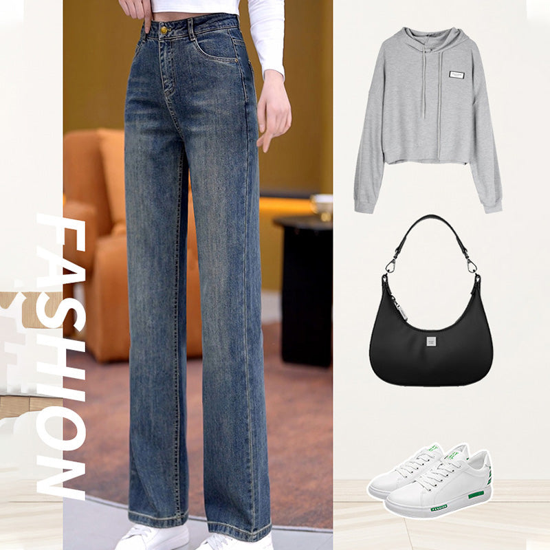 Women’s Versatile Loose Fit Straight Jeans