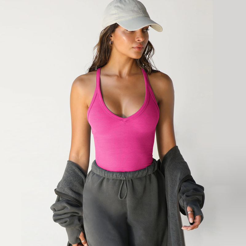 ✨ Effortless Style, Everyday Comfort - Deep V-Neck Tank Top ✨