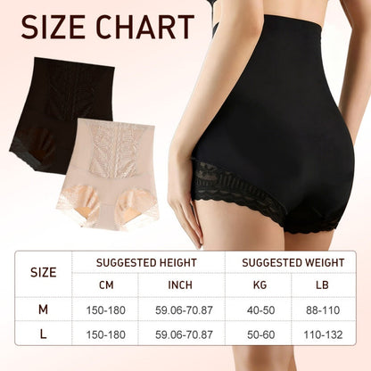 Women’s Lace High-Waisted Tummy Control Butt Lifter Briefs